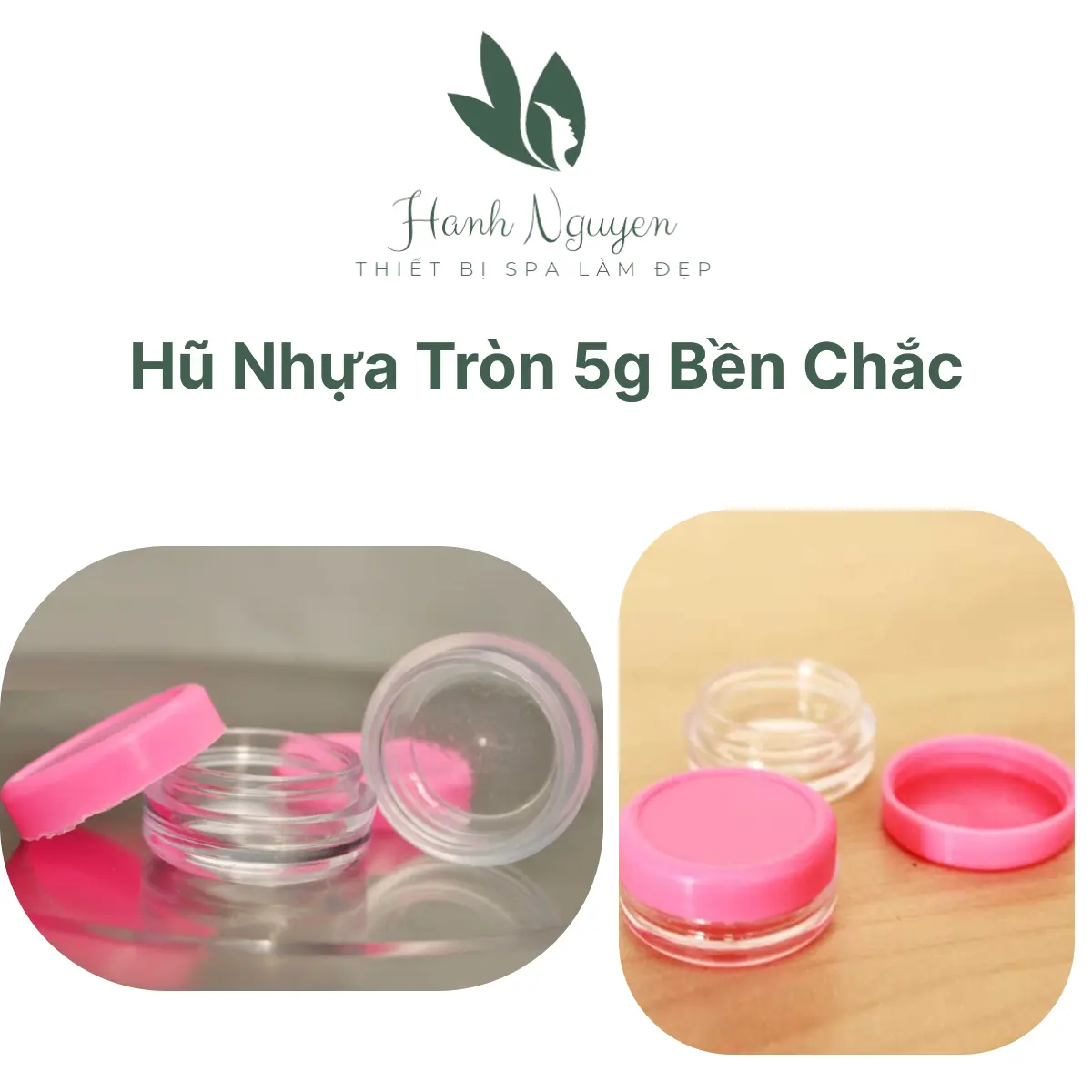 Hũ Nhựa Tròn 5g Bền Chắc, Hủ Nhựa 5G Thân Cao Chiết Mỹ Phẩm Du Lịch - Dùng Làm Son Handmade hoặc Đựng Kem Đựng Gia Vị Đựng Đồ Ăn