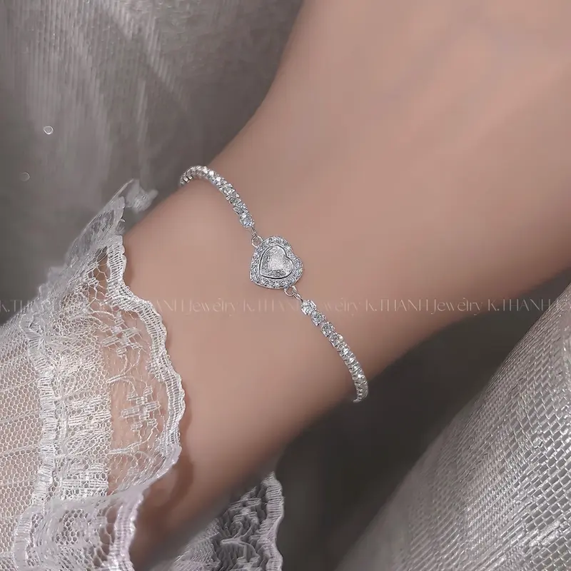 Lắc tay rút mặt trái tim 1