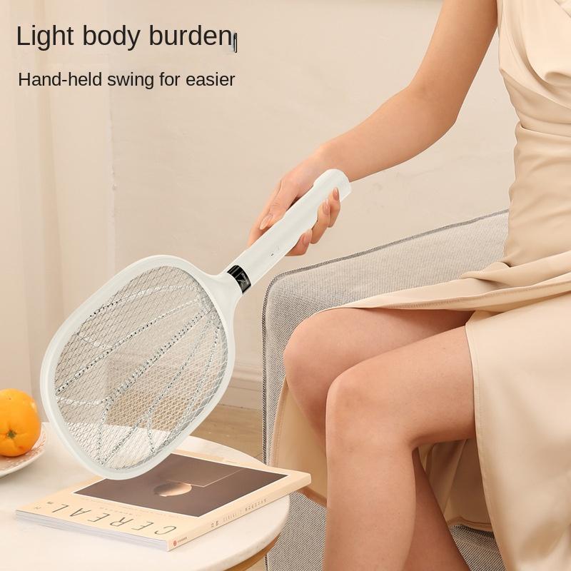Household Rechargeable Electric Mosquito Swatter Outdoor Electric Shock Handheld Pest Killer Swatter Electronic Mosquito Killer 0