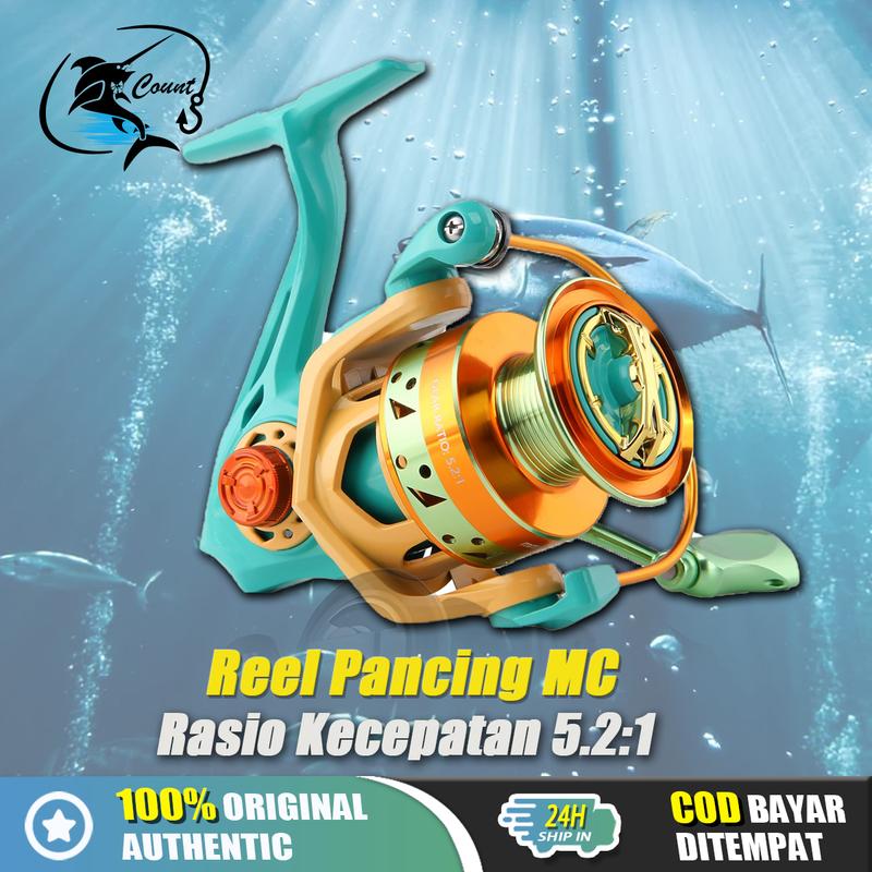 MC Reel Pancing 1000 - 3000 / Tarikan Pancing Ikan Logam CNC / Ril ...