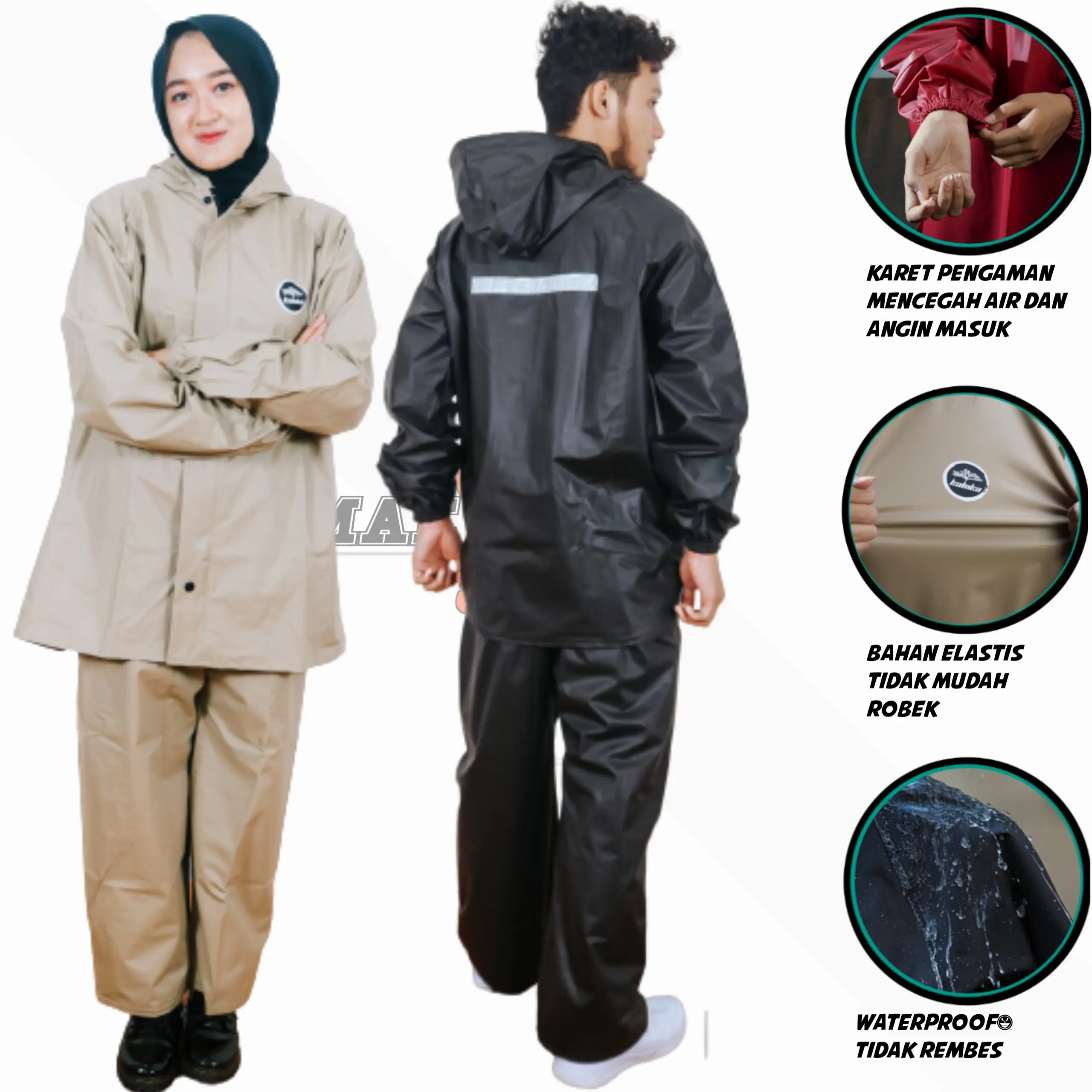 Jas hujan Mantol mantel RainCoat ANTI REMBES pvc waterproof