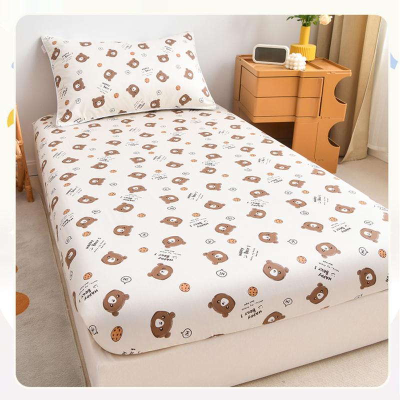 Product Introduction of Cartoon Fitted Sheet Cotton Children Sheets Single Bedspread Pillowcase Pure Cotton Bedspread 22