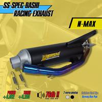 Gambar KNALPOT STANDAR RACING BASHI SS SPEC YAMAHA NMAX EXHAUST STAINLESS Motorcycle - HITAM, STAINLESS STEEL dari BASHI INDONESIA Kota Administrasi Jakarta Barat 1 Tokopedia