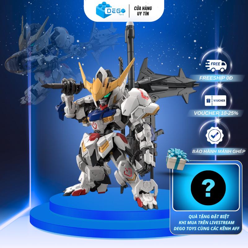 Mô hình lắp ráp MGSD Barbatos tỉ lệ cao 12cm. đồ chơi lắp ráp mô hình gundam MGSD Barbatos DEGO Toys
