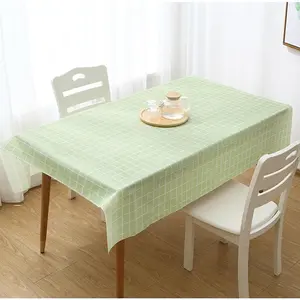 HL0239 Taplak Meja Motif Kotak Alas Meja Anti Air Anti Minyak Minimalis