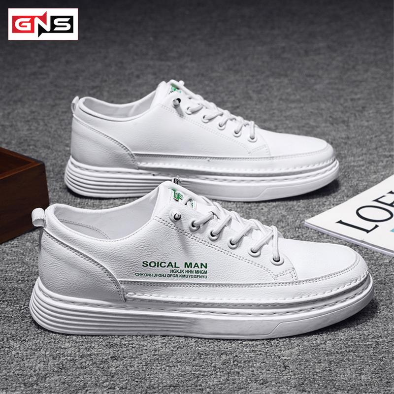 [2096] Giày Sneaker Nam SOICAL MAN Giày Thể Thao Nam Da PU Chống Thấm Nước Trẻ Trung Cá Tính