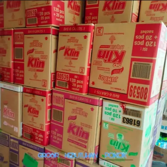 PAKET 42 pcs SO KLIN LIQUID JUMBO CAIR 43ML / RENCENG ALL VARIAN GROSIR promo 1