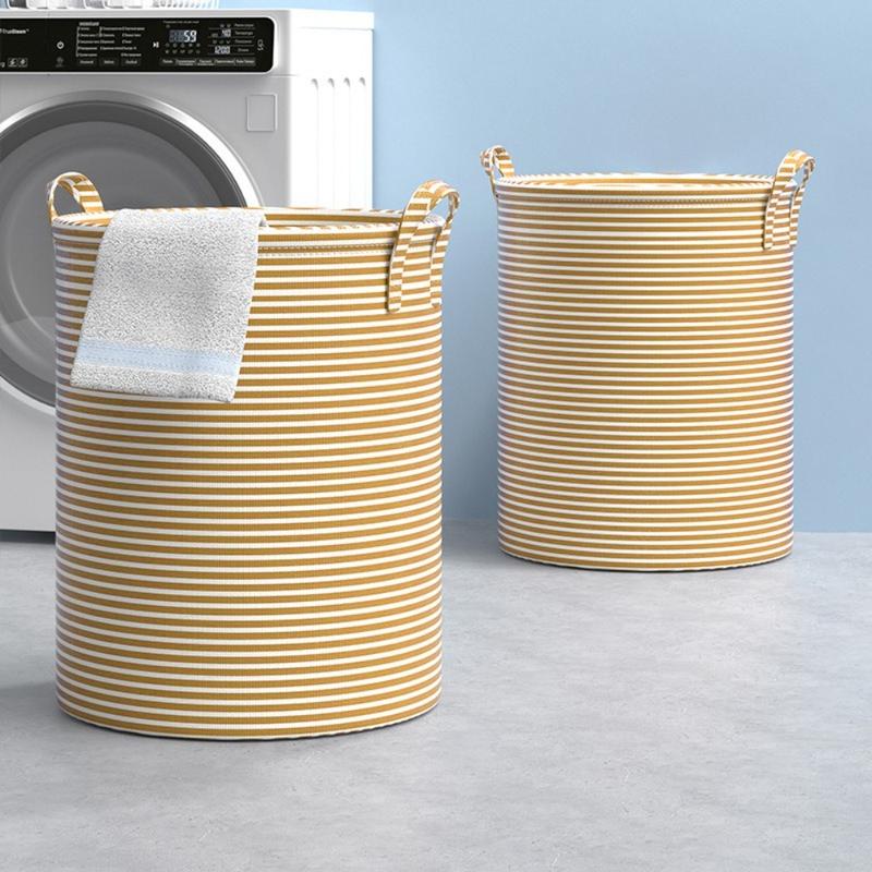 Product Introduction of New Foldable Laundry Basket Large Capacity Dirty Clothes Storage Basket Household Sundries Cotton and Linen Storage Bag 18