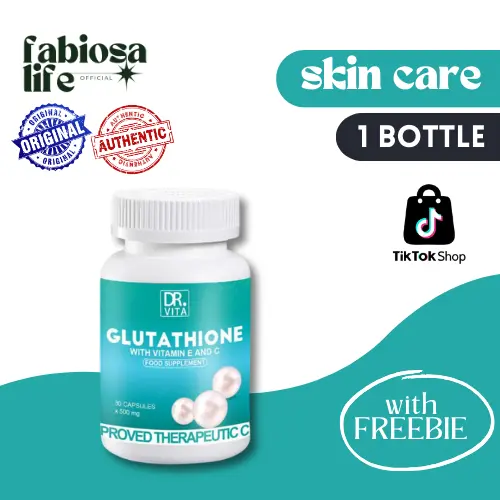 dr vita glutathione Dr. Vita Glutathione with Vitamin E and C x 30 capsules (500mg) 1 BOTTLE