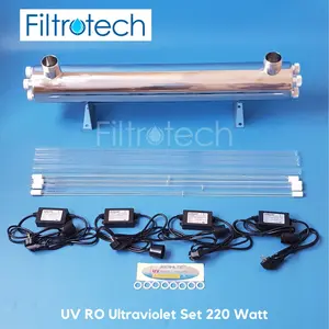 Germilite Ultraviolet UV Set Water Sterilizer 64 GPM 220 Watt Stainless