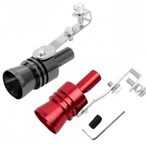 Silbato para tubo de escape con sonido Turbo, simulador de ajuste para coche y motocicleta, incluye llave y tornillos para fácil instalación