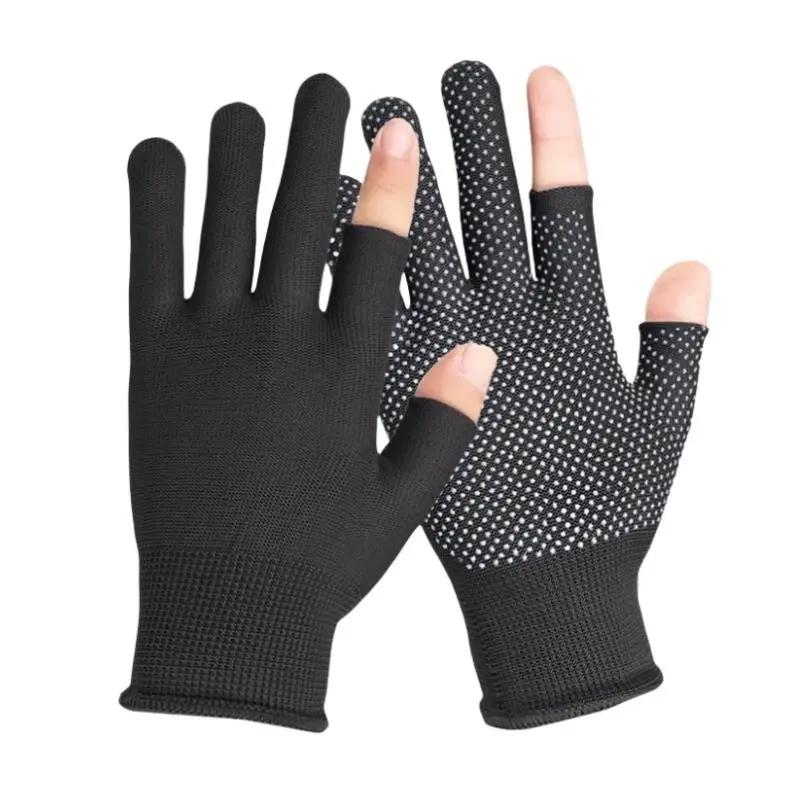 Half Finger Work Gloves, 1/3 Pairs Multifunctional Non-slip Sun Protection Nylon Gloves, Sports Gloves for Cycling, Fitness, Outdoor Work