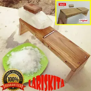 GRATIS ONGKIR  Kitchenware !! Serut Es Manual KAYU JATI Asli / Alat Serut Es Batu / SERUTAN ES MANUAL Cream