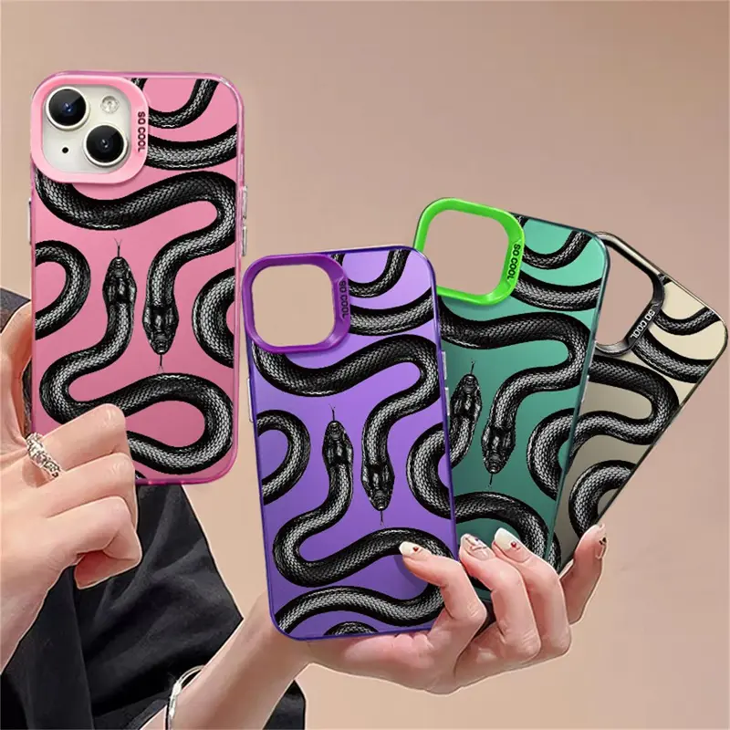 Ốp Điện Thoại bảo vệ chống thấm nước rắn hoạt hình, Tương thích với IPhone 11, 15, 12, 13 Pro, XS Max, X, XR, 14 Plus, vỏ máy ảnh, nút kim loại, vỏ chống sốc 6
