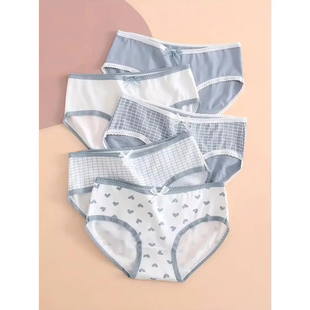 Women's Cotton Panties Panty Low Waist Soft Breathable Friendly-skin Briefs Seamless Intimates Female Lingerie Comfortable Fabric