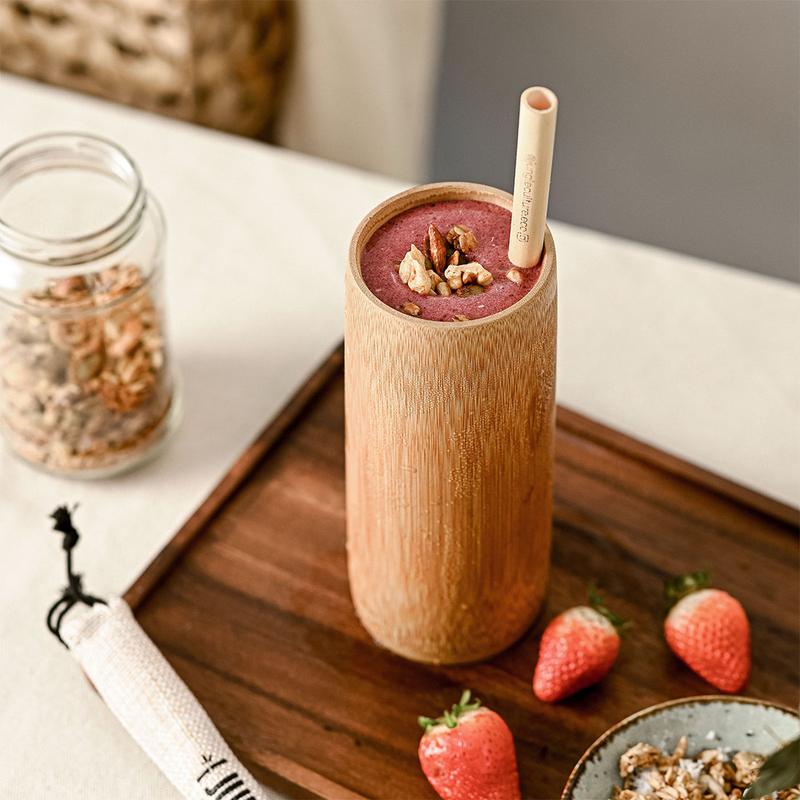 Natural Bamboo Drinking Cups Drinkware Handmade 1