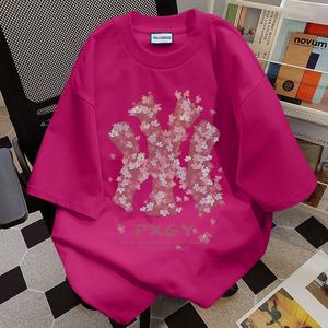 HP-220g store women's home plus size shirt, sweet and cute style printing short sleeve, couple casual T-shirt（Shipped within 24 hours).S-XXXLSize Comfortable Women's Clothing