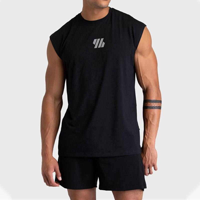 Product Introduction of 2024 Summer new Gym Vest Men Bodybuilding Sleeveless Sports Tank Top quick-drying mesh Fitness Running Tank Top men Clothes 2