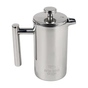 French Press Coffee Maker moka Pot Stainless Steel 350ml dan 1L teko pembuat kopi