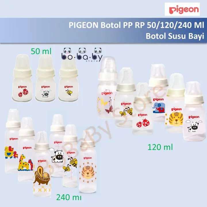 Pigeon Botol PP RP 50ml / 120ml / 240ml / Botol Susu Bayi Bottle 1