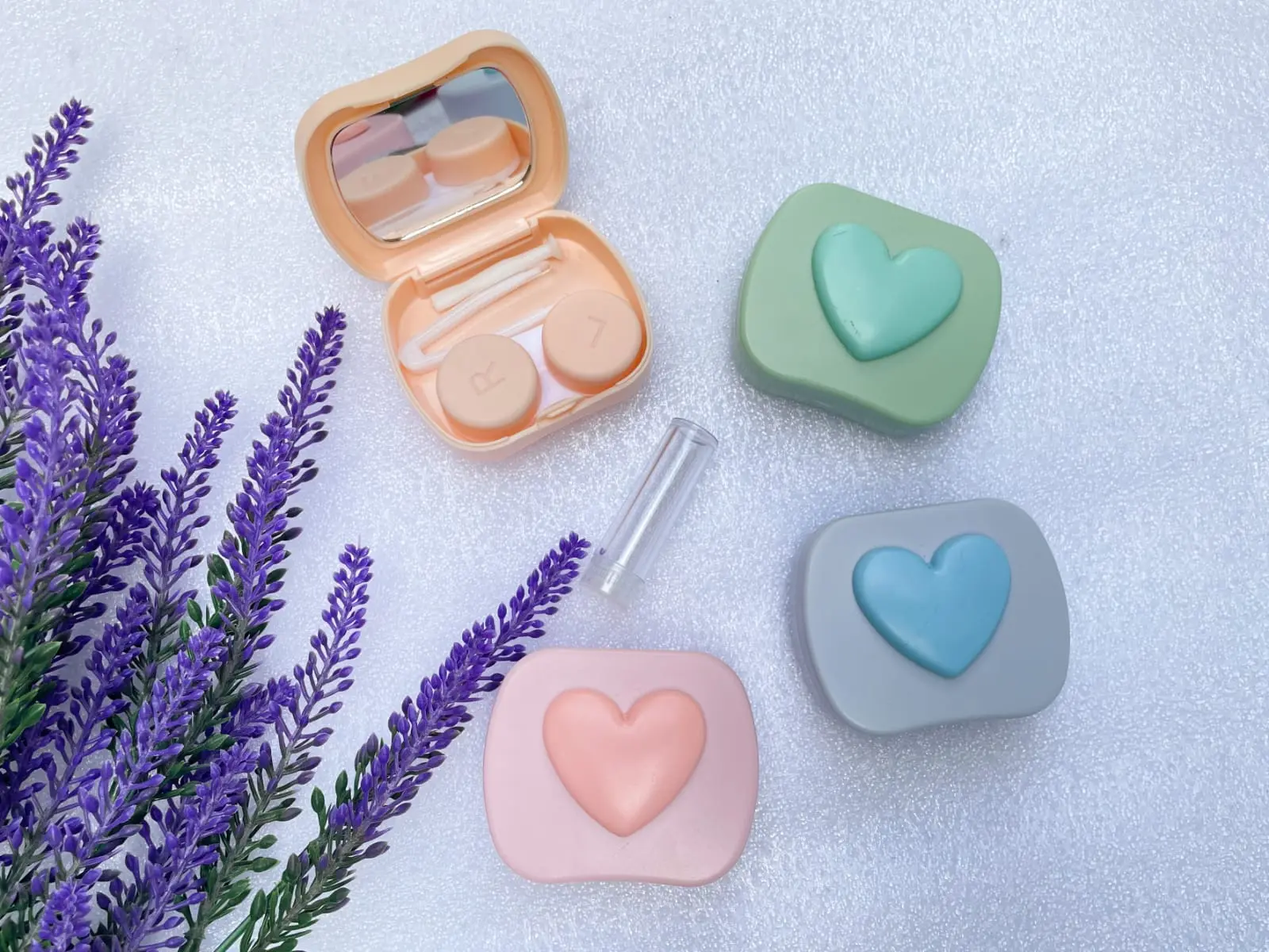 Tempat Lensa Kontak kaca KOMPLIT / 3 IN 1 Box Lens Softlens Contact Lens Eye Soflens