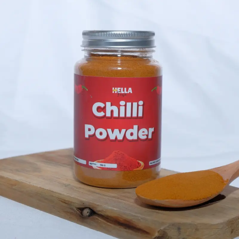 Hella Fresh Cabe Bubuk Halus 50gr 130gr Premium / Chilli Powder Cabai Bubuk Halus Pedas Non MSG 3