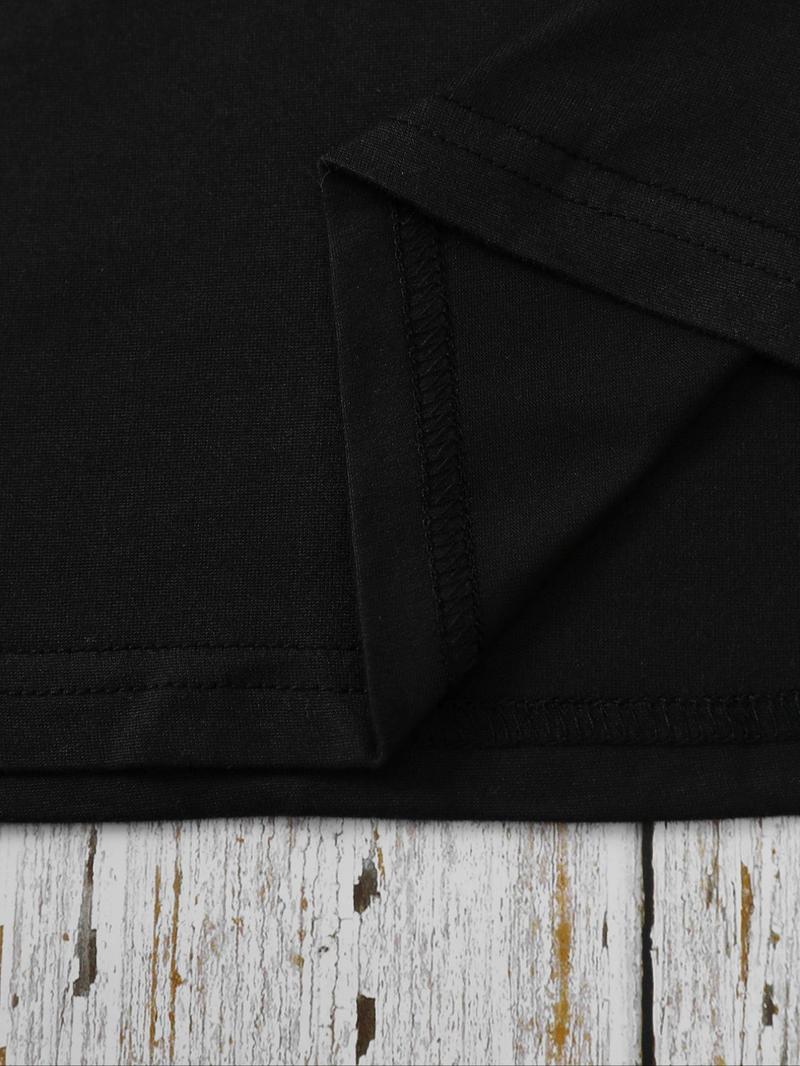 Product Introduction of 【Plus Size】 Letter Print Round Neck Tee, Casual Short Sleeve Crew Neck T-shirt for Summer, Women's Plus Clothing for Daily Wear 5