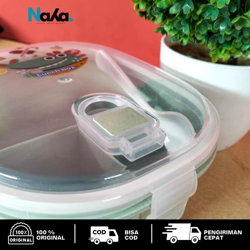 Kotak Makan Anak Lunch Box 3 Sekat Berkualitas Anti Tumpah 6