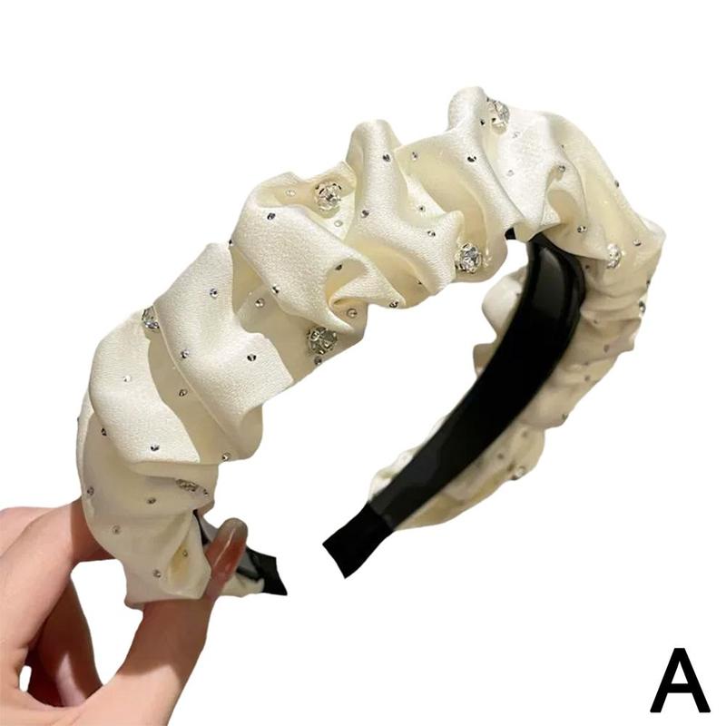 Product Introduction of Temperament Headband For Women With A High-end Feel Korean Version Versatile Crushed Headband 25