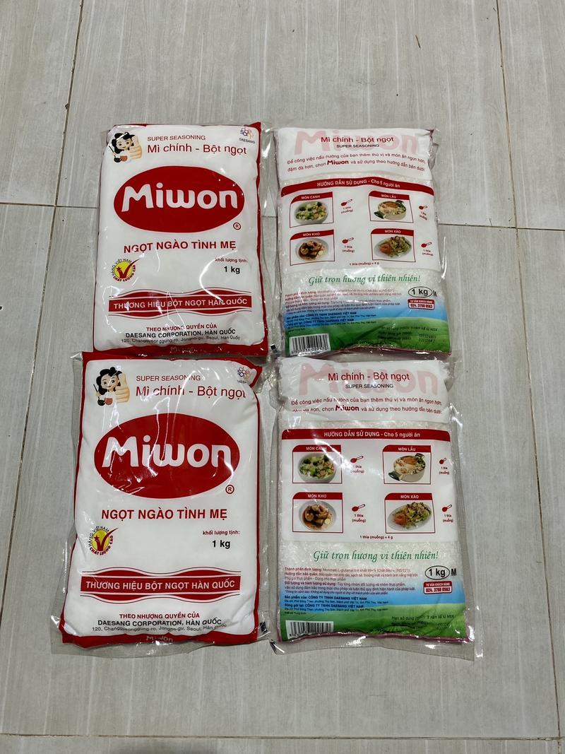 Product Introduction of [TO VỪA ]4 GÓI BỘT NGỌT MIWON LOẠI 1KG HẠT TO VỪA M (TỔNG KHÁCH NHẬN VỀ 4 KÍ ) THƯỜNG DÙNG TRONG GÓC BẾP GIA ĐÌNH Nấu ăn Ăn ngon An toàn Đậm vị 2