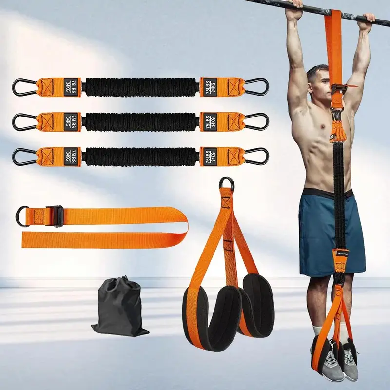 Pull Up Assist Band, 1 Set Heavy-duty Resistance Band for Gym Workouts, Universal Pull Up Training Aid Suitable for Men, Women, and Children 5