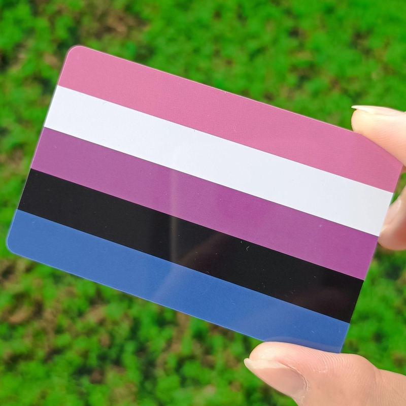 Product Introduction of Lifetime Membership Card, 1 Count Gender Fluid Pride Card, Perfect Gift for Rainbow Community Gift 4