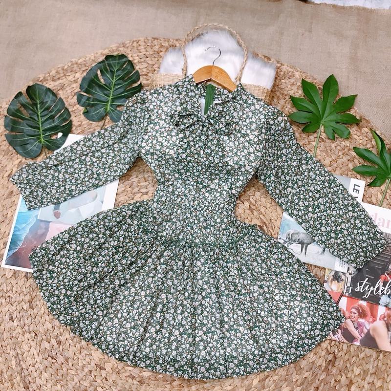Đầm tiểu thư cổ nơ tay dài. Đầm đi tiệc. Đầm vintage  B314 B483 6