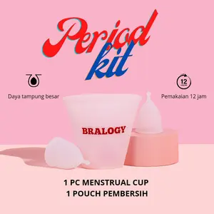 Bralogy - Menstrual Cup Period Pengganti Pembalut GRATIS STERILIZER CUP PENCUCI CUP