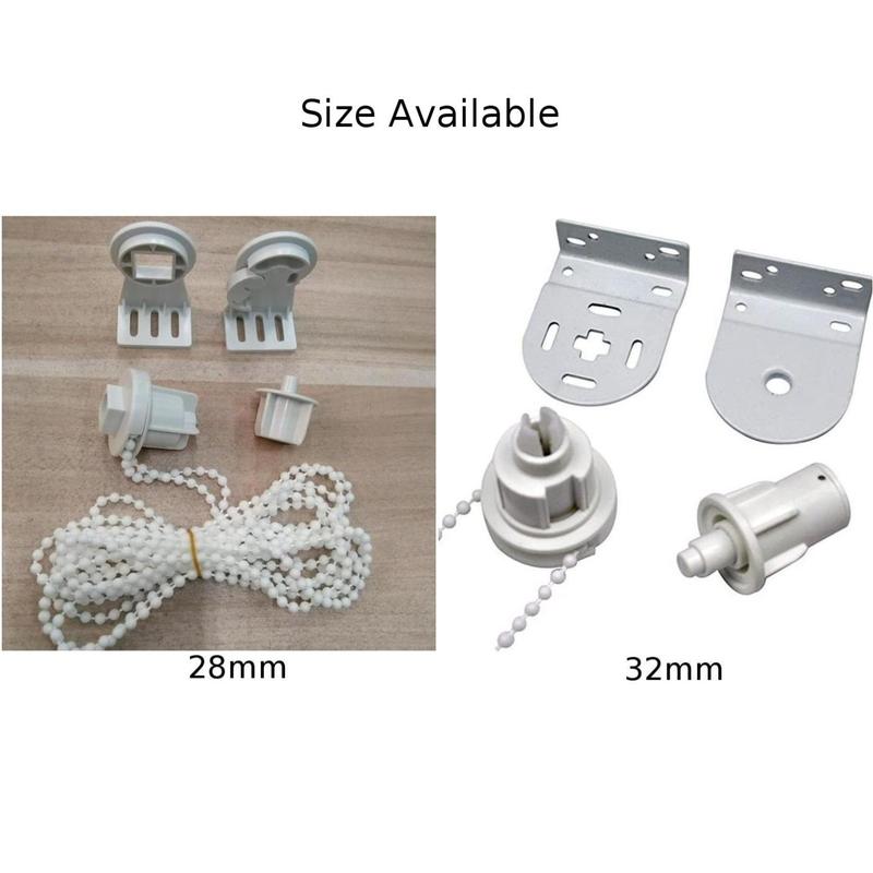Product Introduction of Bộ phụ kiện rèm con lăn, chất lượng cao cấp, thích hợp cho ống 28 / 32mm, phụ tùng thay thế, thả tối đa 160cm, bộ dụng cụ sửa chữa, giá đỡ chịu lực nặng, bao gồm các công cụ 0
