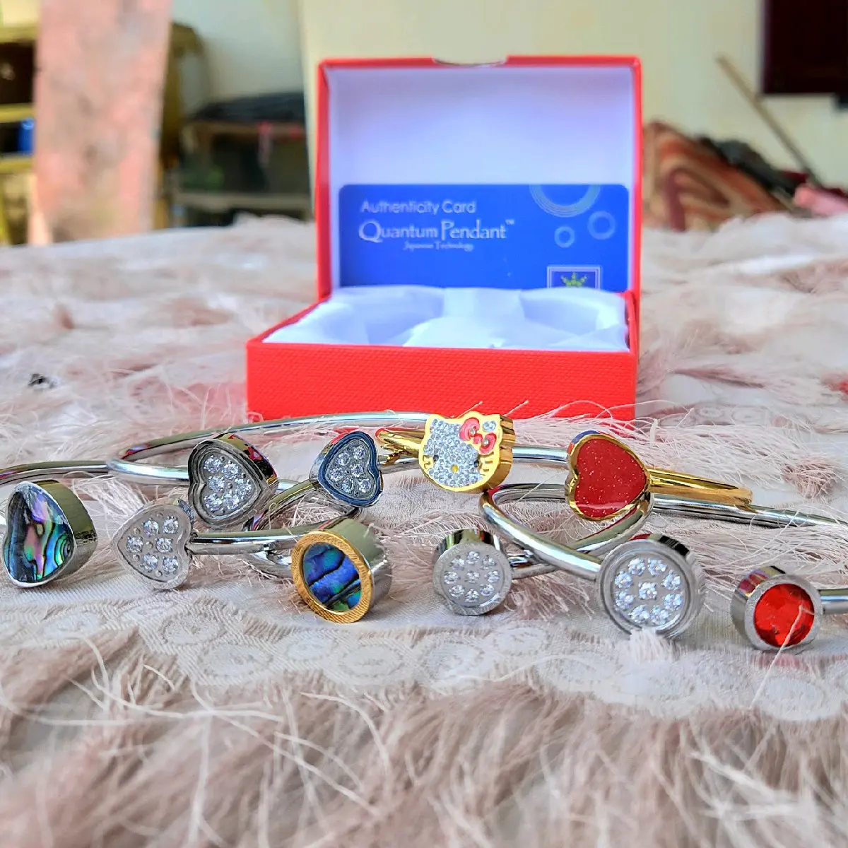 gelang quantum pendan bisa pilih warna Bracelets Jewellery Aksesoris Elegan