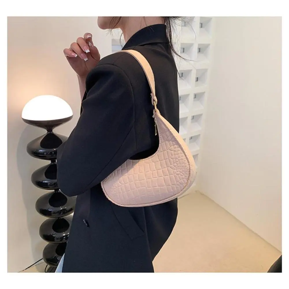 21 * 6 * 20cm Stone Pattern Handbag Trendy Felt Cloth Winter Fashion Handbag Casual Shoulder Bag for Daily Use Party Bag Travel Companion Young
