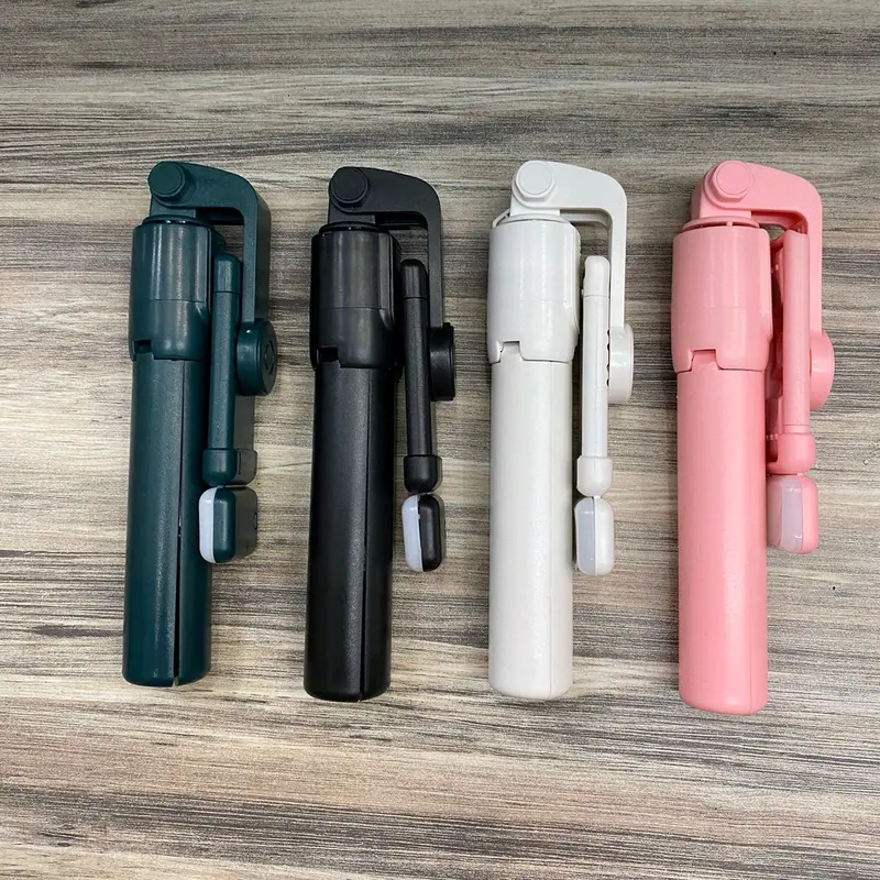 TRIPOD R1S + LED MINI SELFIE STICK + TOMSIS BLUETOOTH Lampu Remote Stainless Holder 1