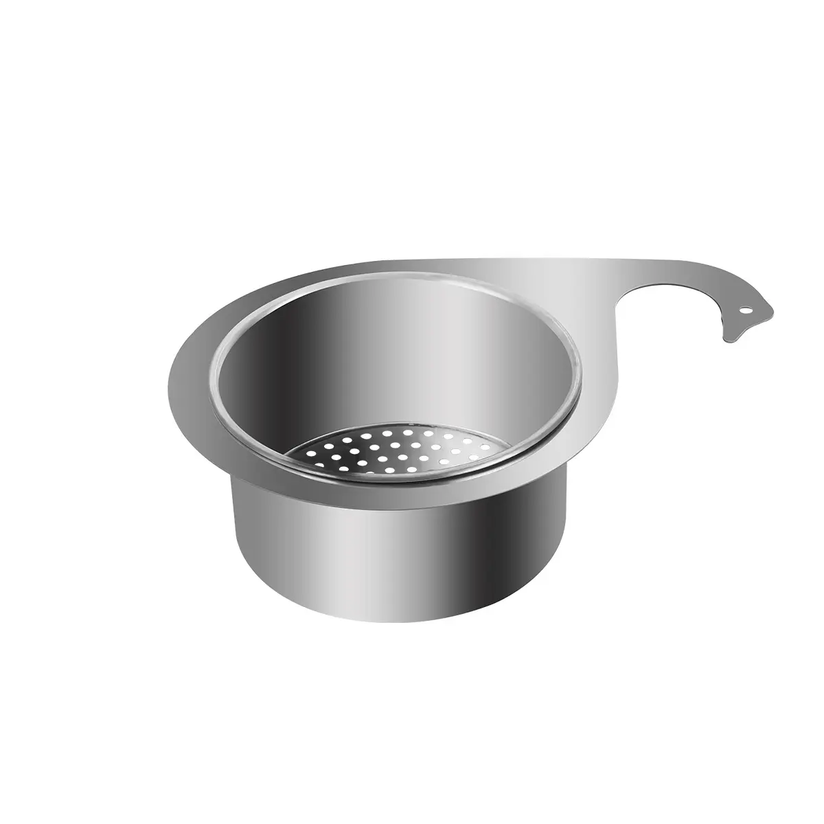 Organize Cleaning Utensils Draining Rack Sink Drainer Basket Rustproof Convenient Storage 304 Stainless Steel Drainage Basket Easy to Use Antideformation Storage Basket Modern