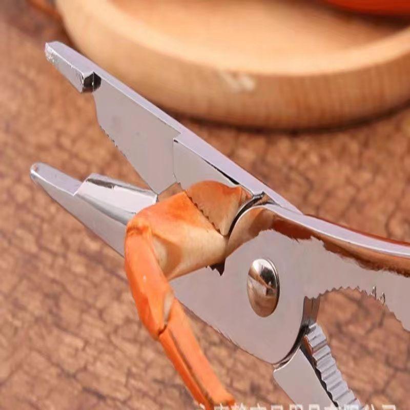 Product Introduction of Zinc Alloy Crab Eating Tool Crab Leg Pliers Eight Crab Eating Clip Hairy Crab Pliers Mid-Autumn Festival Household Crab Peeling Pliers 8