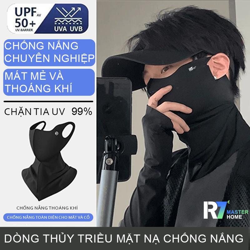 Mặt nạ chống nắng 3D R7 thời trang – Vải lạnh thoáng khí, phụ kiện chống nắng unisex