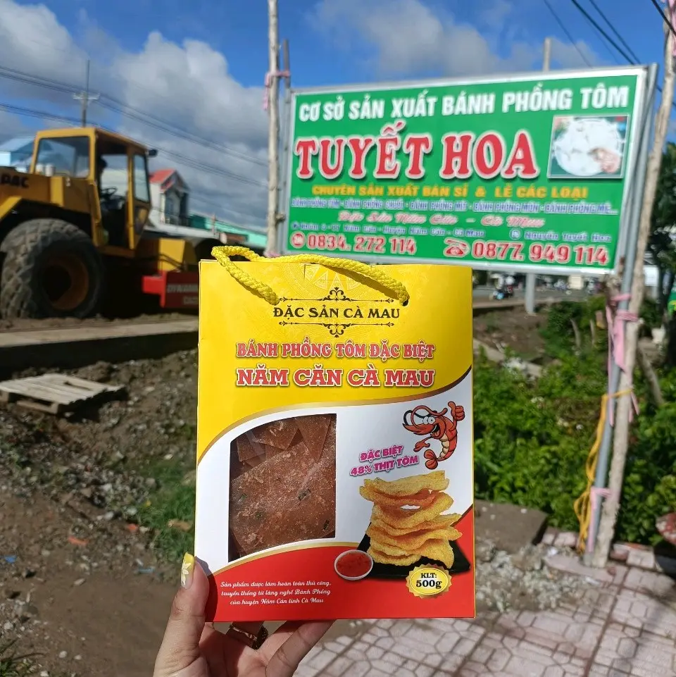 500gam 1 hộp bánh phồng tôm LOẠI 1