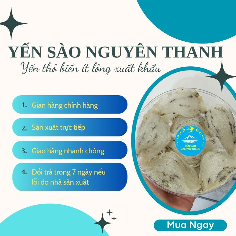 YẾN THÔ BIỂN ÍT LÔNG KÈM TÁO ĐƯỜNG & NHÍP Chè Food