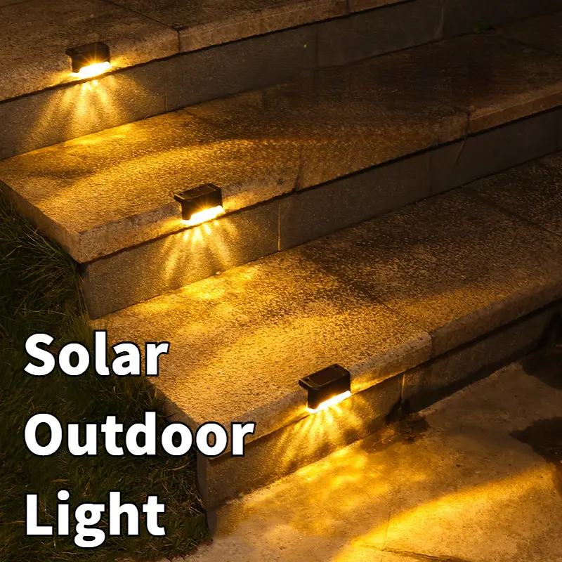 Solar Powered Step Lights Railing Lights Fence Lights Staircase Lights Courtyard Decorative Lights Outdoor Waterproof Wall Lights