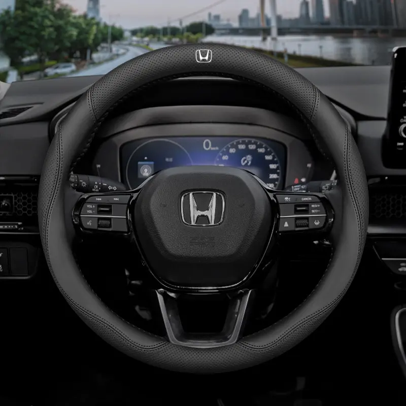 Vỏ Bảo Vệ Vô Lăng Ô Tô, Chất Liệu Da, Dành Cho Honda City Hatchback, Civic, fc, fd, Odyssey, WRV, Accord, Jazz, BRV, HRV, CRV, VEZEL, Vỏ Bọc Tay Cầm Vô Lăng, 38Cm, Thông Dụng