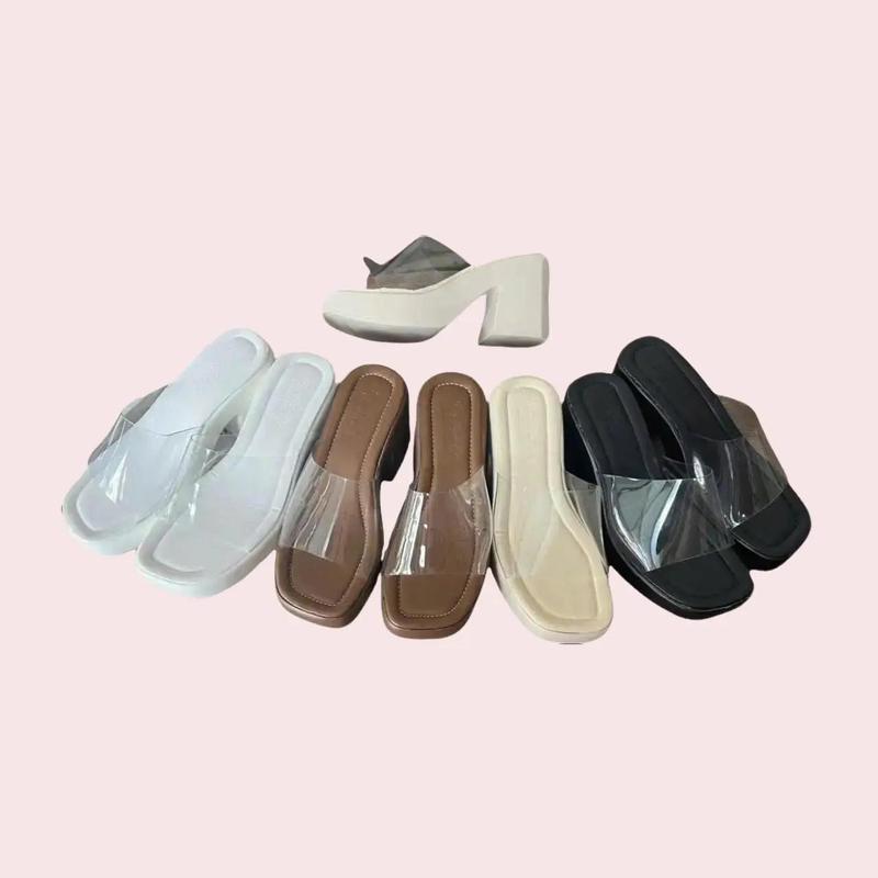 DÉP NỮ CAO GÓT - ĐẾ CAO ̣9F -(MS 25) - QUAI TRONG GiàY DéP Shoes Cao Su