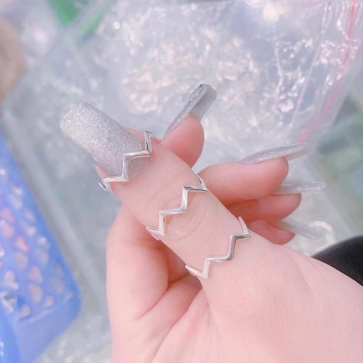 Nhẫn sóng trơn bạc ta cho nữ sz 17mm _BẠC ĐẸP HẢI HẠNH HHJ