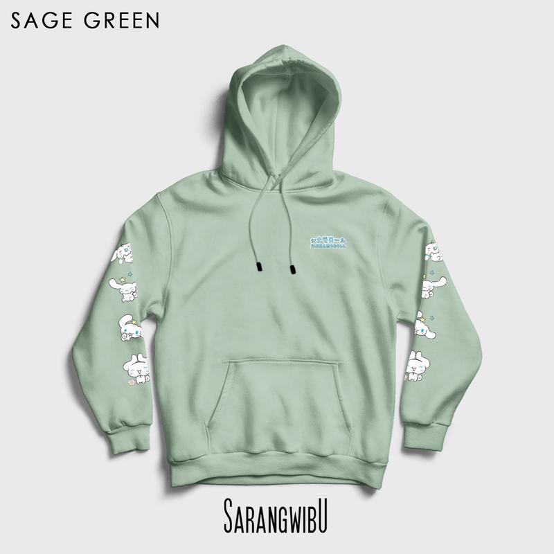 CINNAMONROLL HOODIE JUMPER UNISEX M - XXL ( SABLON ) 3