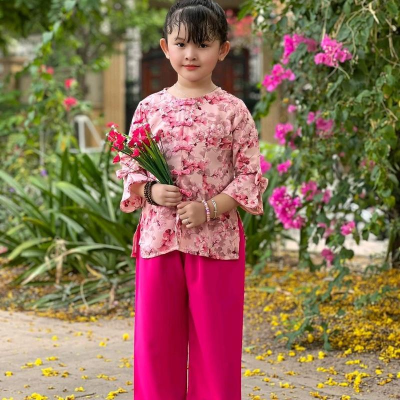 áo bà ba cho bé gái 12 tuổi hai Ống Loe