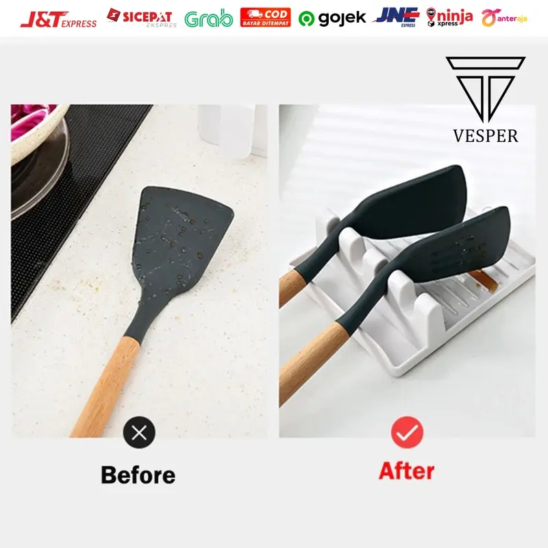 holder alat masak centong sendok dapur spatula storage mat serbaguna 1